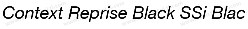 Context Reprise Black SSi Black Italic字体转换